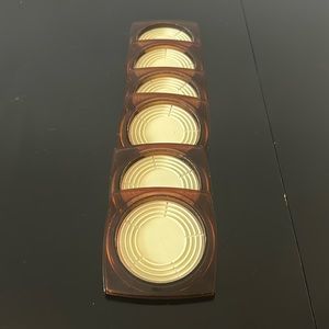 Vintage timeless set of 6 brown coasters